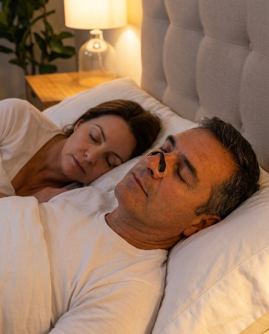 Pareja durmiendo tranquila
