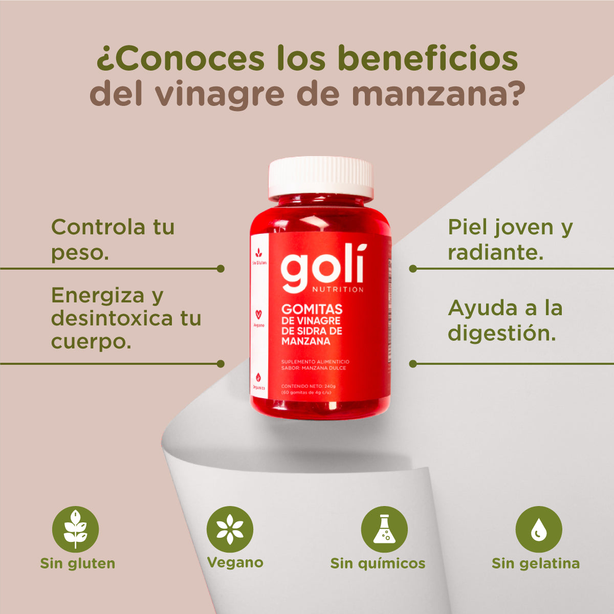 Gomitas De Vinagre De Manzana