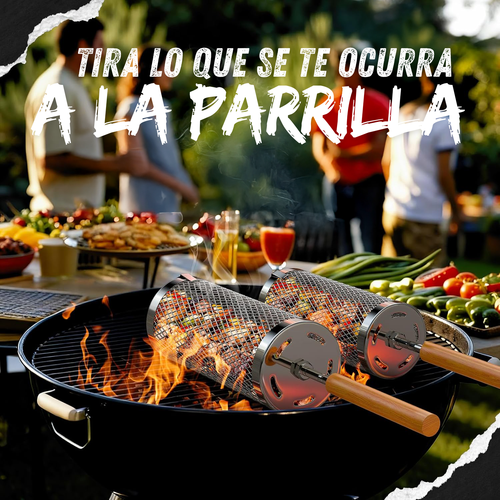 Rodillo Parrillero - Acero inoxidable