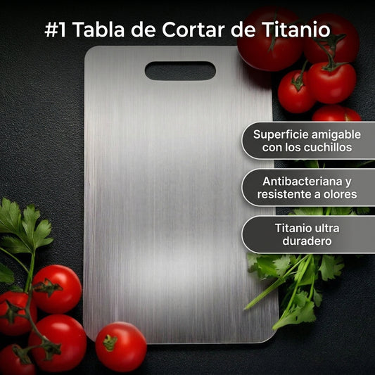 Tabla de Cortar 100% Titanio puro - Antibacteriana