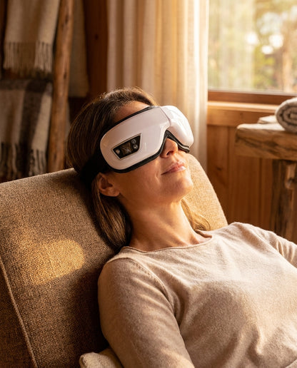 Masajeador de Ojos Nova — Presión de Aire, Calor y Música Bluetooth