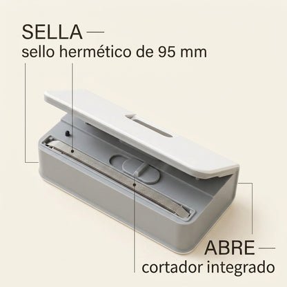 Mini Selladora Nova 2 en 1 — Sella y Abre Bolsas con Sello Hermético